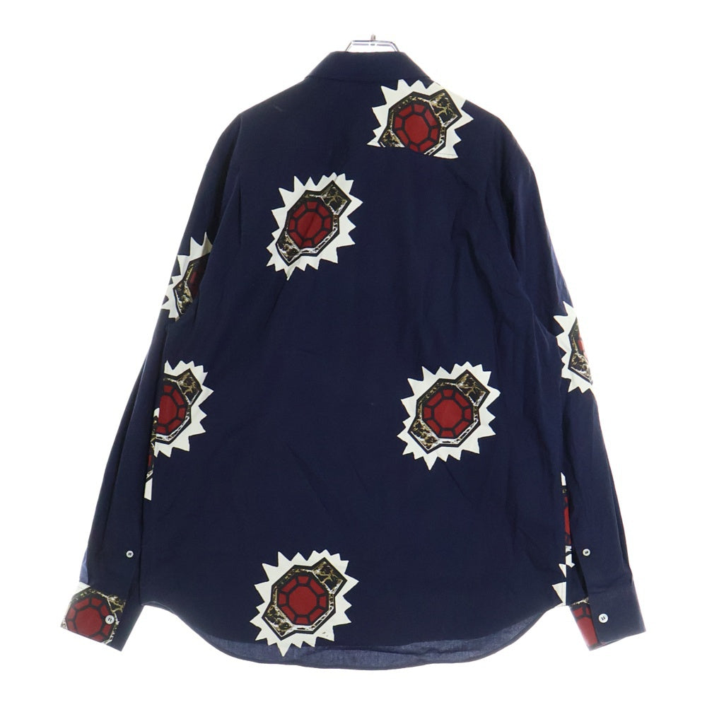 LOEWE(ロエベ) 21AW Ring PrinT-Shirt Navy Blue ジョープレイナードリング プリント 長袖シャツ ネイビー H526Y05W51