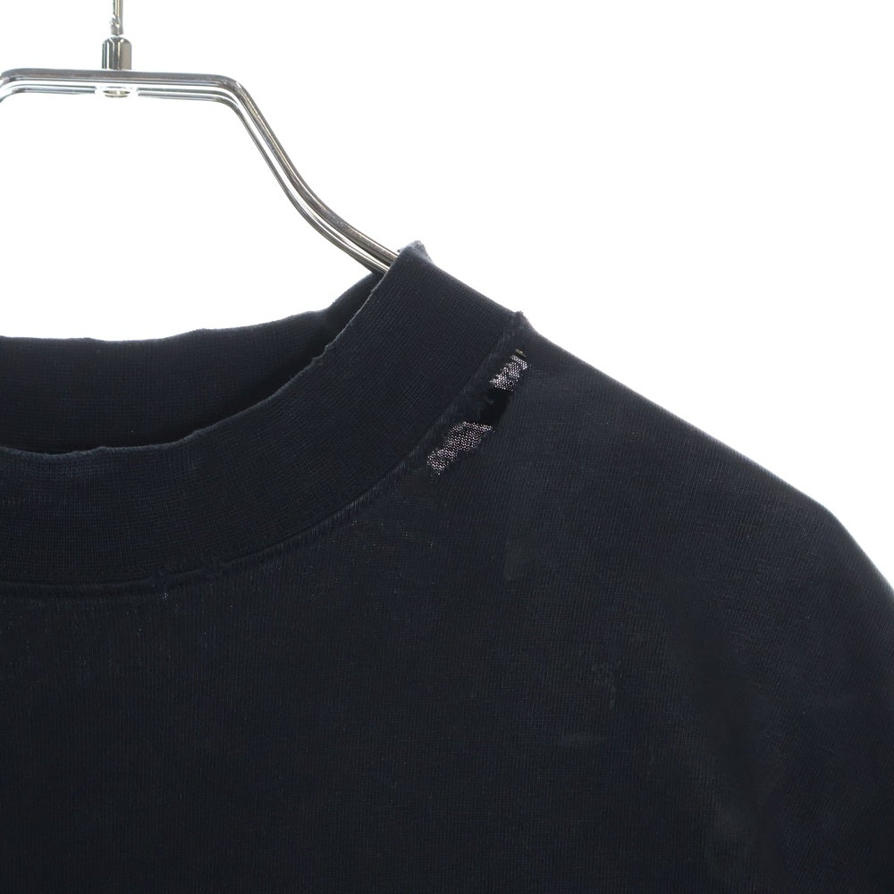 BALENCIAGA(バレンシアガ) Paris Moon Oversized Tee 739028 TQVX6 パリスムーン ダメージ加工 オーバーサイズ半袖Tシャツ ブラック