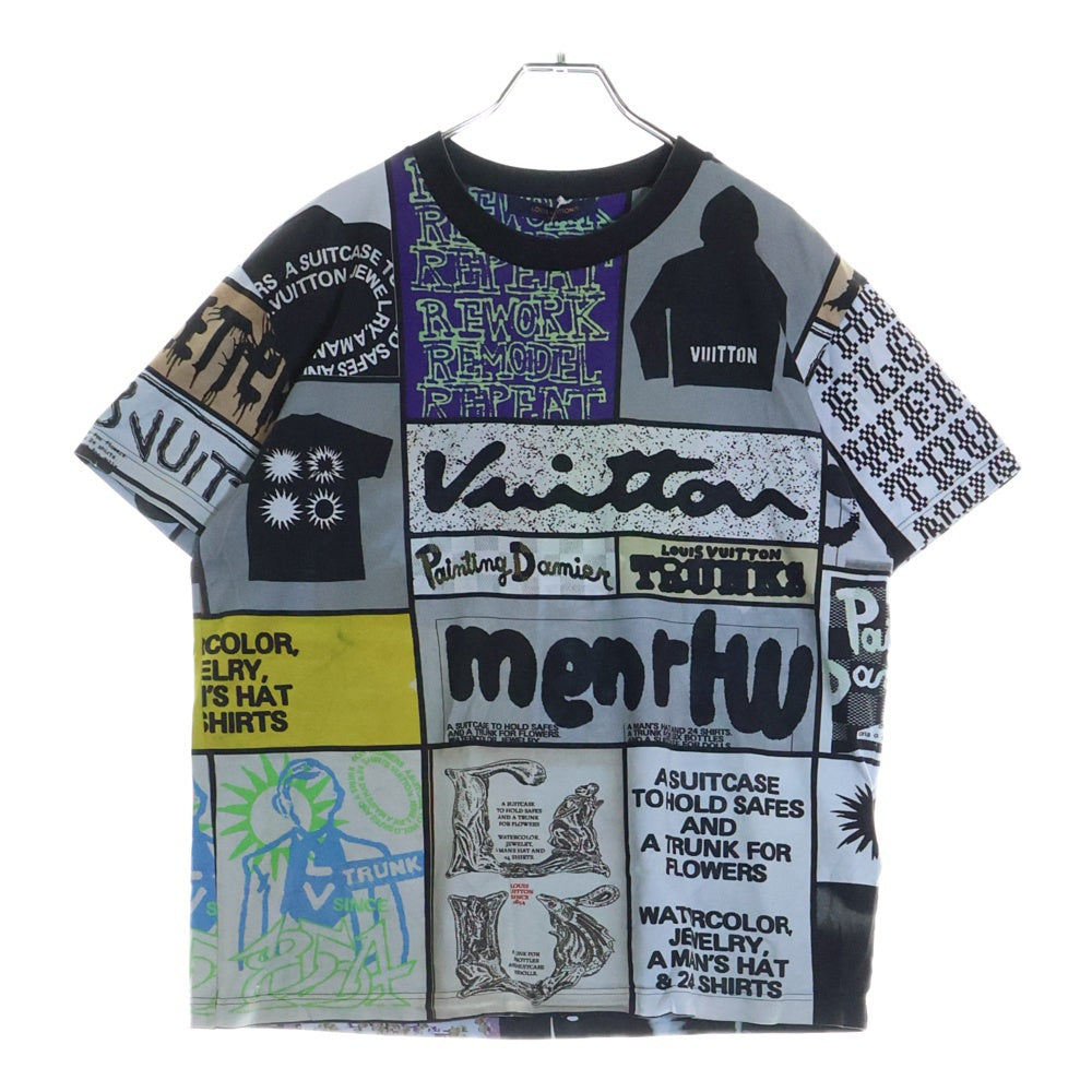 LOUIS VUITTON(ルイヴィトン) 24SS LVファンジンモチーフ総柄 半袖Tシャツ RM241M