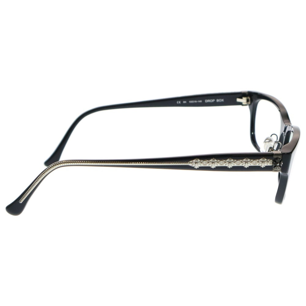 CHROME HEARTS(クロムハーツ) DROP BOX CHプラステンプルウェリントンサングラス 眼鏡 ブラック/シルバー