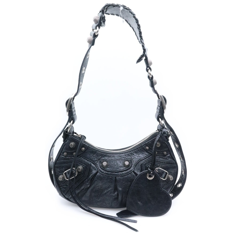 BALENCIAGA(バレンシアガ) Le Cagole XS 671309 ルカゴール アリーナラムスキン ワンショルダーバッグ ブラック