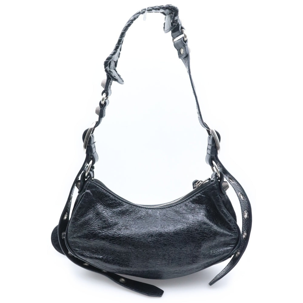 BALENCIAGA(バレンシアガ) Le Cagole XS 671309 ルカゴール アリーナラムスキン ワンショルダーバッグ ブラック