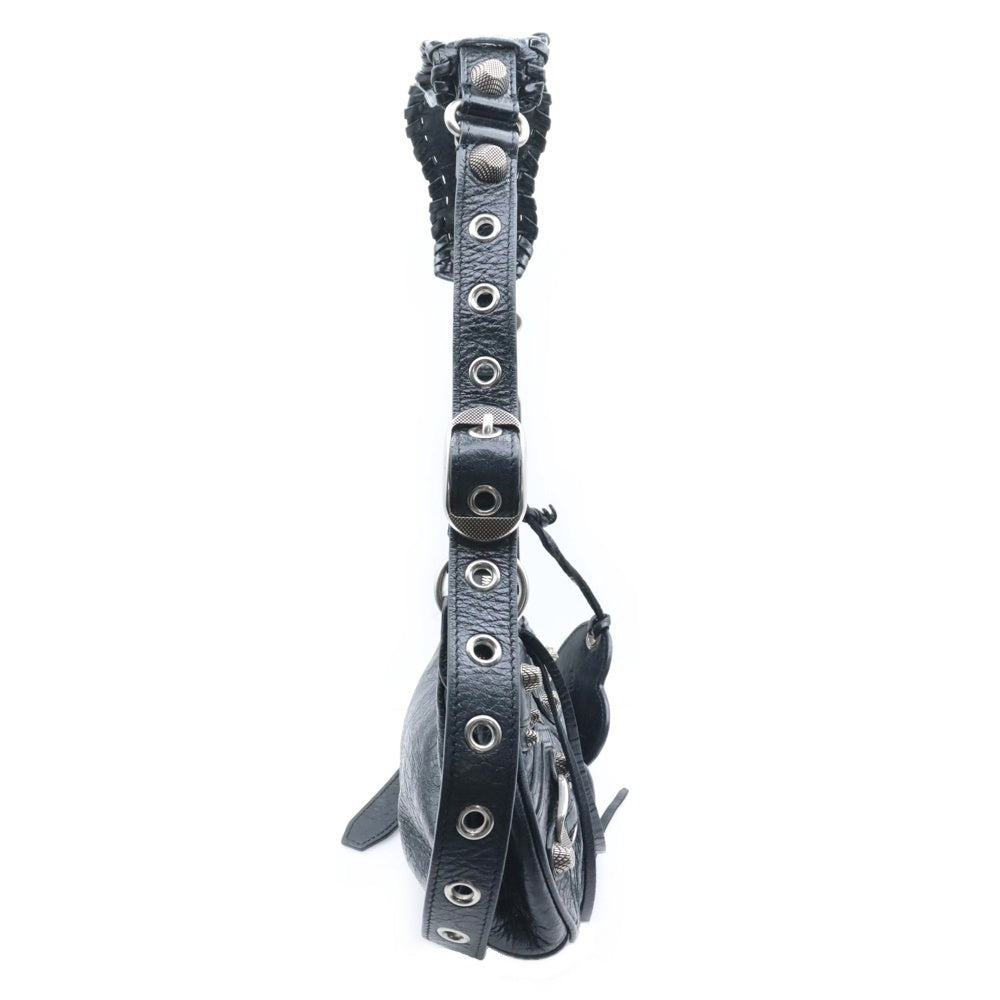 BALENCIAGA(バレンシアガ) Le Cagole XS 671309 ルカゴール アリーナラムスキン ワンショルダーバッグ ブラック
