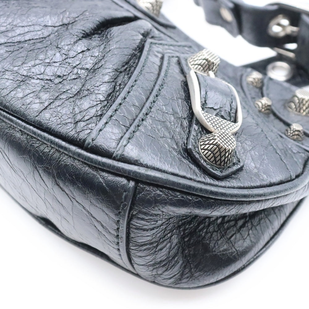 BALENCIAGA(バレンシアガ) Le Cagole XS 671309 ルカゴール アリーナラムスキン ワンショルダーバッグ ブラック