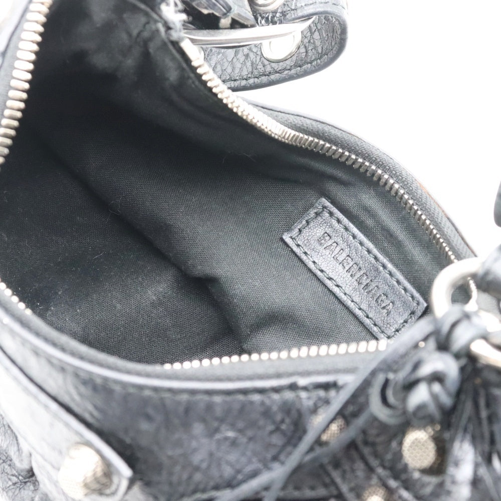 BALENCIAGA(バレンシアガ) Le Cagole XS 671309 ルカゴール アリーナラムスキン ワンショルダーバッグ ブラック
