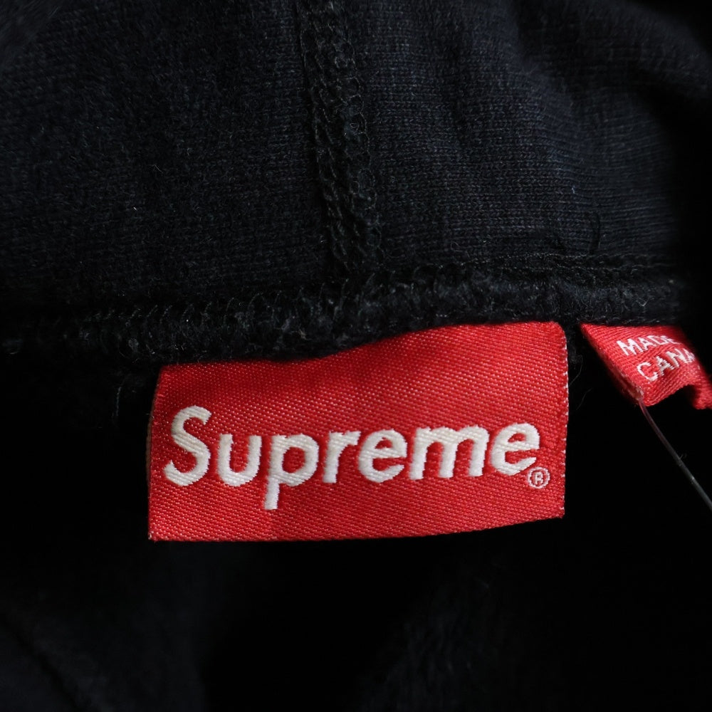 SUPREME(シュプリーム) 16AW Metallic Arc Hooded Sweatshirt メタリック アーク ロゴプリント プルオーバーフーディパーカー ブラック