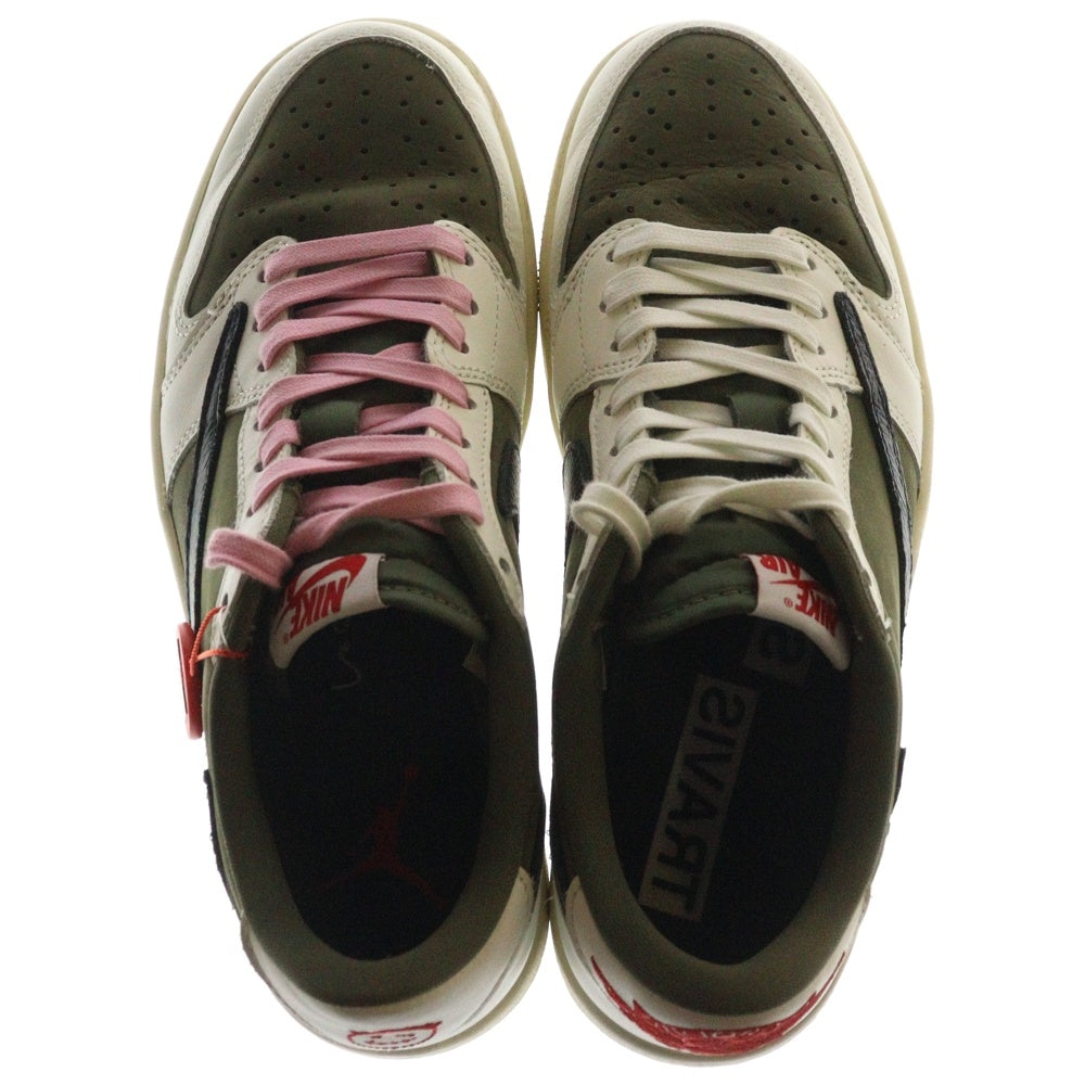 NIKE(ナイキ) ×TRAVIS SCOTT AIR JORDAN 1 LOW OG SP REVERSE OLIVE DM7866-200 トラビススコット エアジョーダン1 ローカットスニーカー リバースオリーブ US8/26cm
