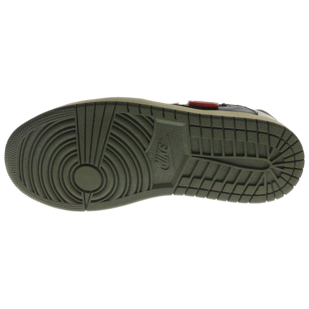 NIKE(ナイキ) ×TRAVIS SCOTT AIR JORDAN 1 LOW OG SP REVERSE OLIVE DM7866-200 トラビススコット エアジョーダン1 ローカットスニーカー リバースオリーブ US8/26cm