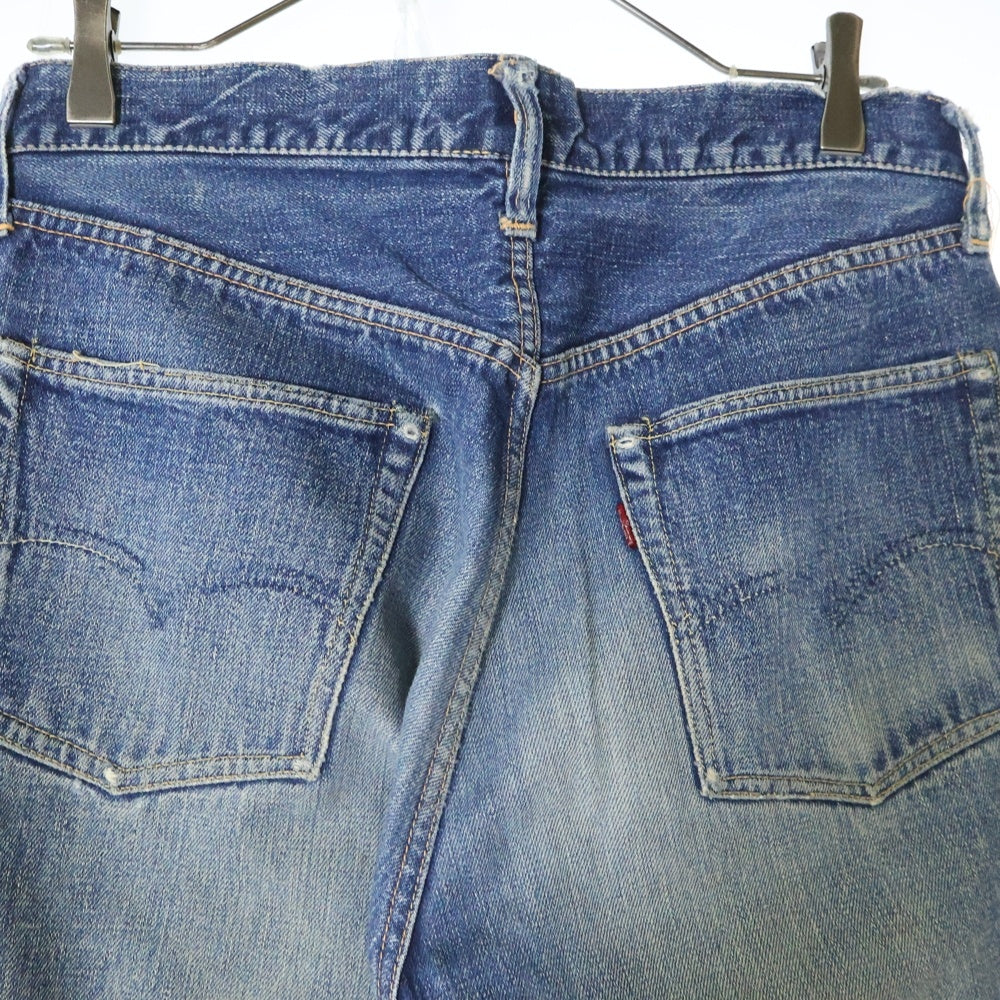 VINTAGE(ヴィンテージ) 50s VINTAGE 501XX 両面タブ BIG E 革パッチ ボタン裏爪 センターセット ボタンフライデニムパンツ インディゴ