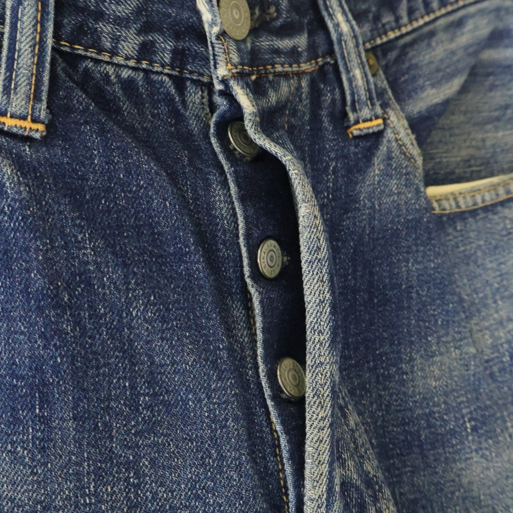 VINTAGE(ヴィンテージ) 50s VINTAGE 501XX 両面タブ BIG E 革パッチ ボタン裏爪 センターセット ボタンフライデニムパンツ インディゴ