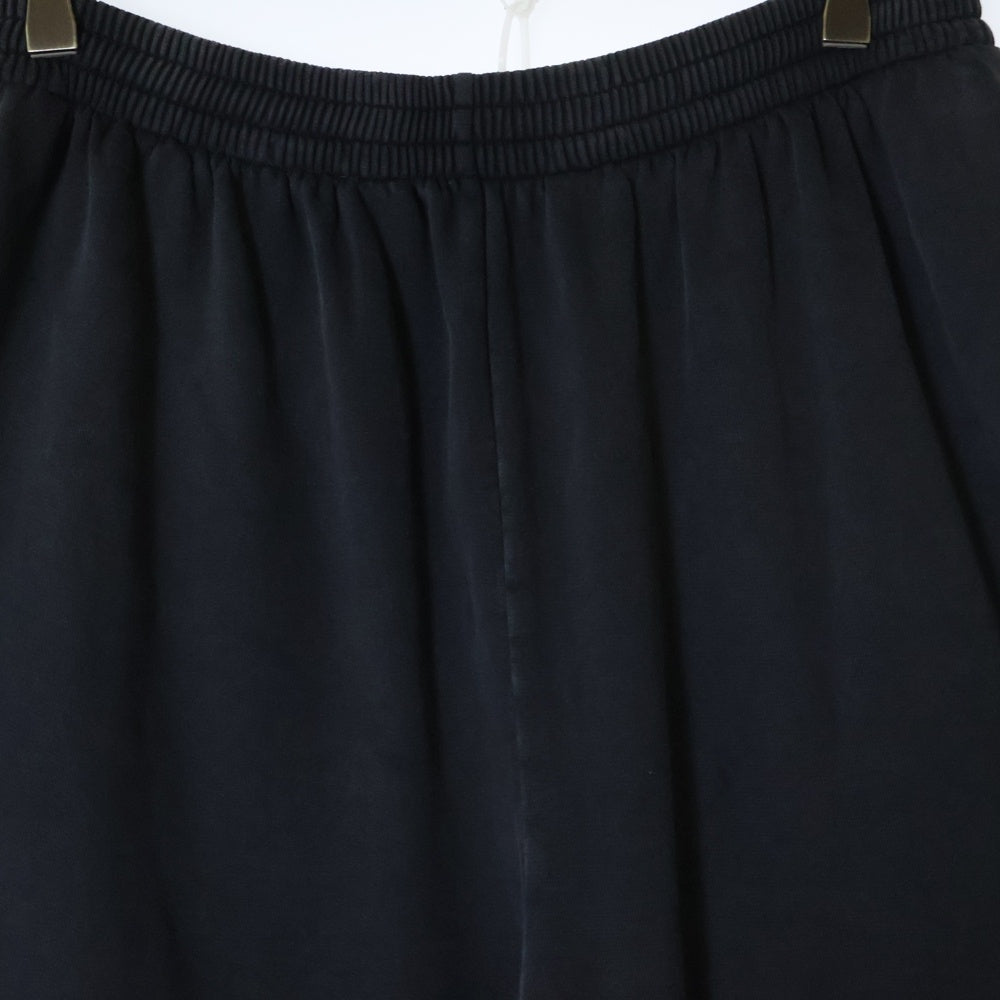 BALENCIAGA(バレンシアガ) ダメージ加工 スウェットドッキング オーバーサイズデニムパンツ 745264 TNW11 グレー/ブラック