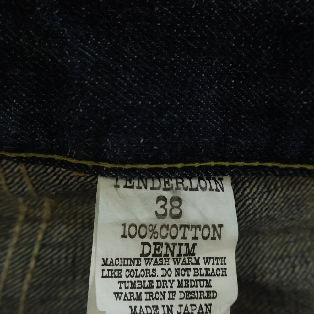 TENDERLOIN(テンダーロイン) T-RIDERS E DENIM PANTS ボタンフライ シンチバック デニムパンツ インディゴ