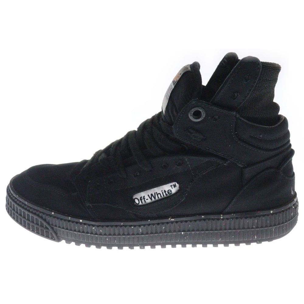 OFF-WHITE(オフホワイト) Off-Court 3.0 Canvas OMIA065F21FAB0011010 キャンバス レースアップ ミッドカットスニーカー ブラック