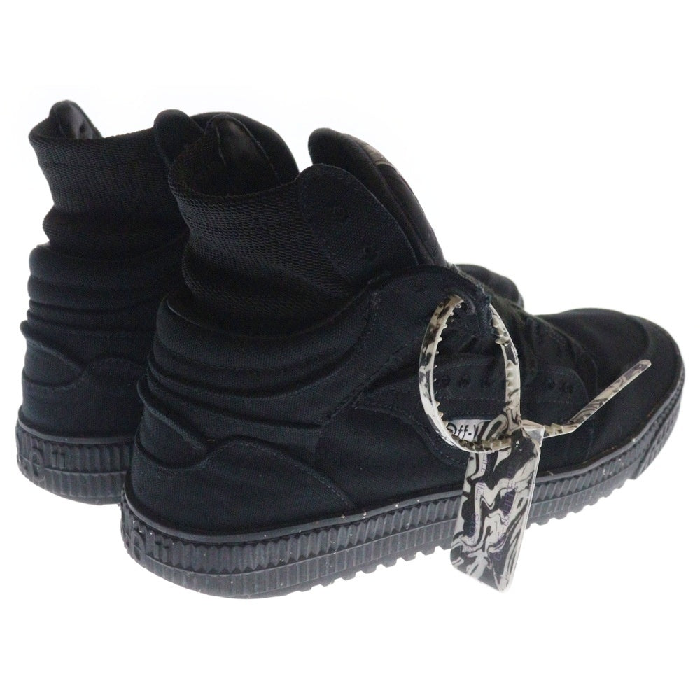 OFF-WHITE(オフホワイト) Off-Court 3.0 Canvas OMIA065F21FAB0011010 キャンバス レースアップ ミッドカットスニーカー ブラック