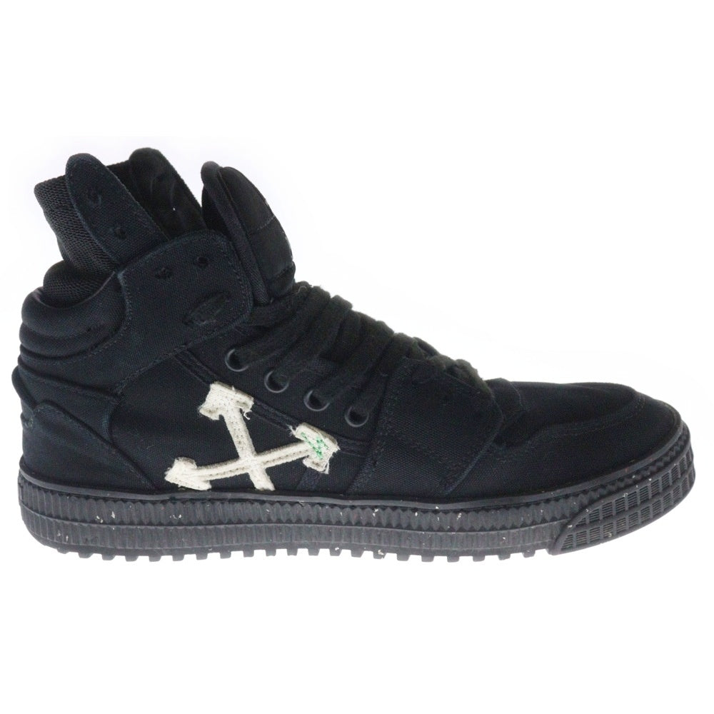 OFF-WHITE(オフホワイト) Off-Court 3.0 Canvas OMIA065F21FAB0011010 キャンバス レースアップ ミッドカットスニーカー ブラック