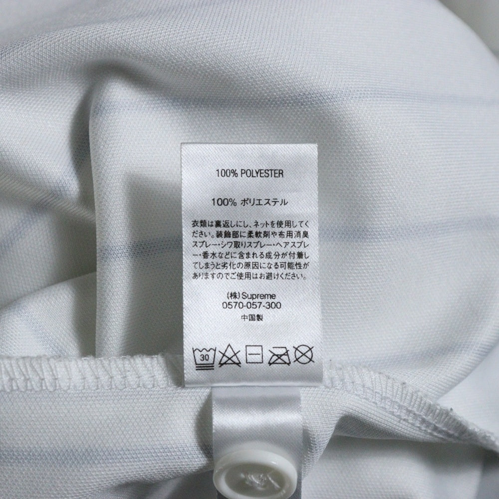 SUPREME(シュプリーム) 20SS Rhinestone Baseball Jersey ラインストーンロゴベースボール半袖シャツ ホワイト