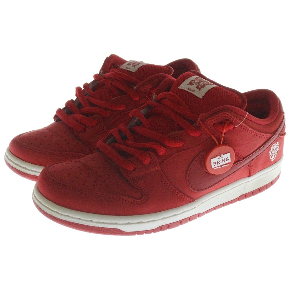 NIKE SB(ナイキエスビー) ×Girls Don't Cry SB DUNK LOW PRO QS BQ6832-600 ガールズ ドント クライ ダンク ローカットスニーカー レッド US8/26.0cm