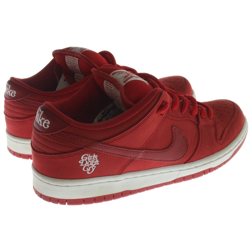 NIKE SB(ナイキエスビー) ×Girls Don't Cry SB DUNK LOW PRO QS BQ6832-600 ガールズ ドント クライ ダンク ローカットスニーカー レッド US8/26.0cm