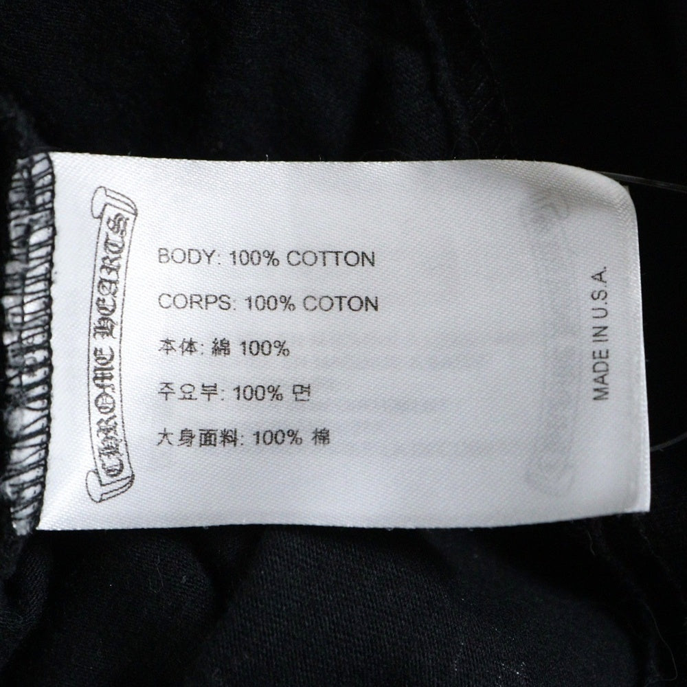 CHROME HEARTS(クロムハーツ) Neck Logo L/S Tee ネックロゴ プリント長袖Tシャツ カットソー ブラック/パープル