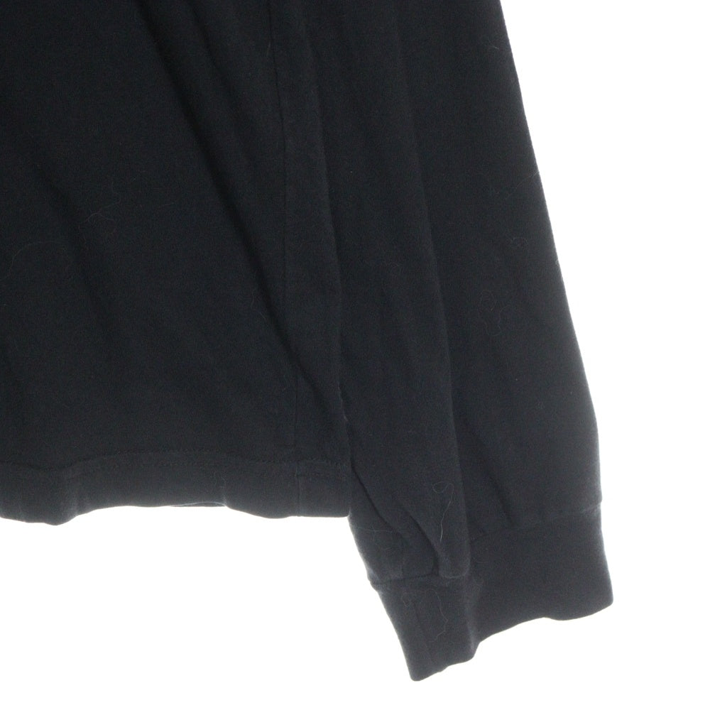 CHROME HEARTS(クロムハーツ) Neck Logo L/S Tee ネックロゴ プリント長袖Tシャツ カットソー ブラック/ホワイト