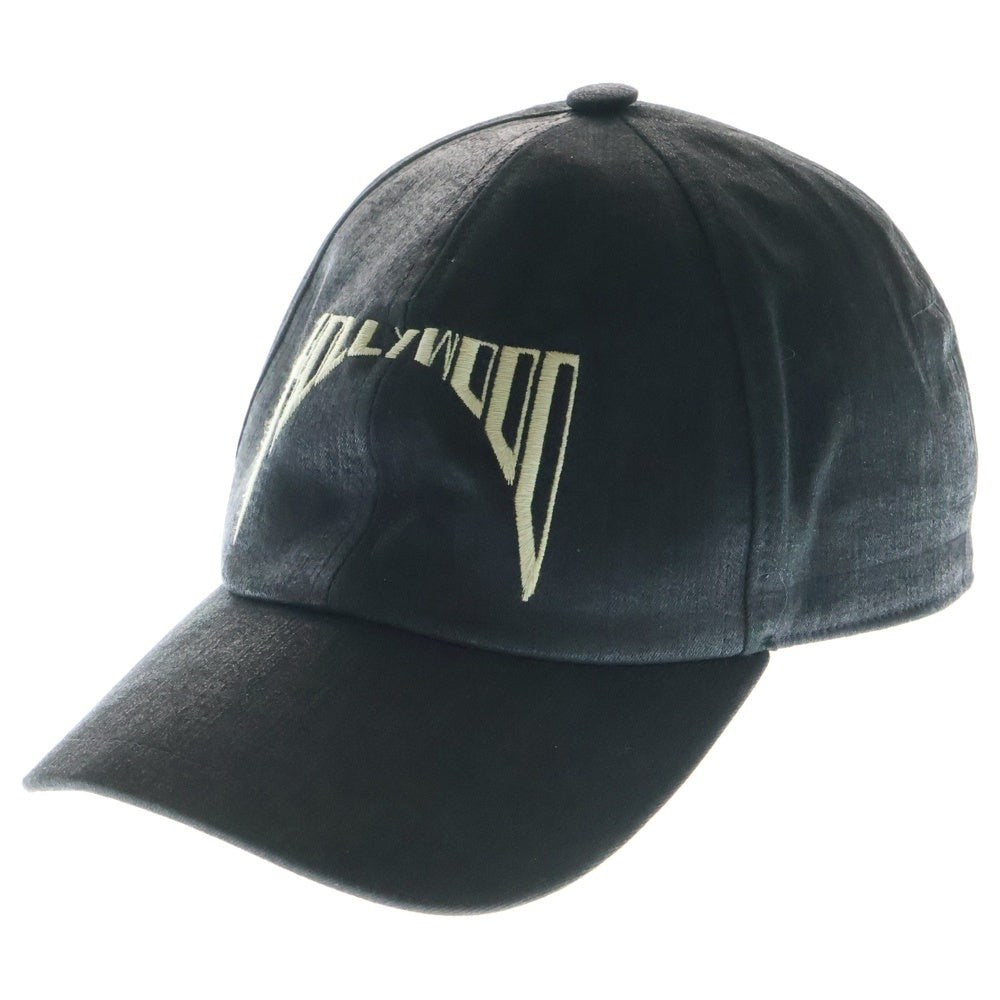 DRKSHDW(ダークシャドウ) 25SS BASEBALL CAP DA01E3478-SCFEM6 ロゴ刺繍 コーティング ベースボールキャップ 帽子 ブラック