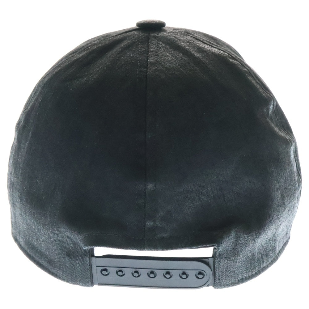 DRKSHDW(ダークシャドウ) 25SS BASEBALL CAP DA01E3478-SCFEM6 ロゴ刺繍 コーティング ベースボールキャップ 帽子 ブラック