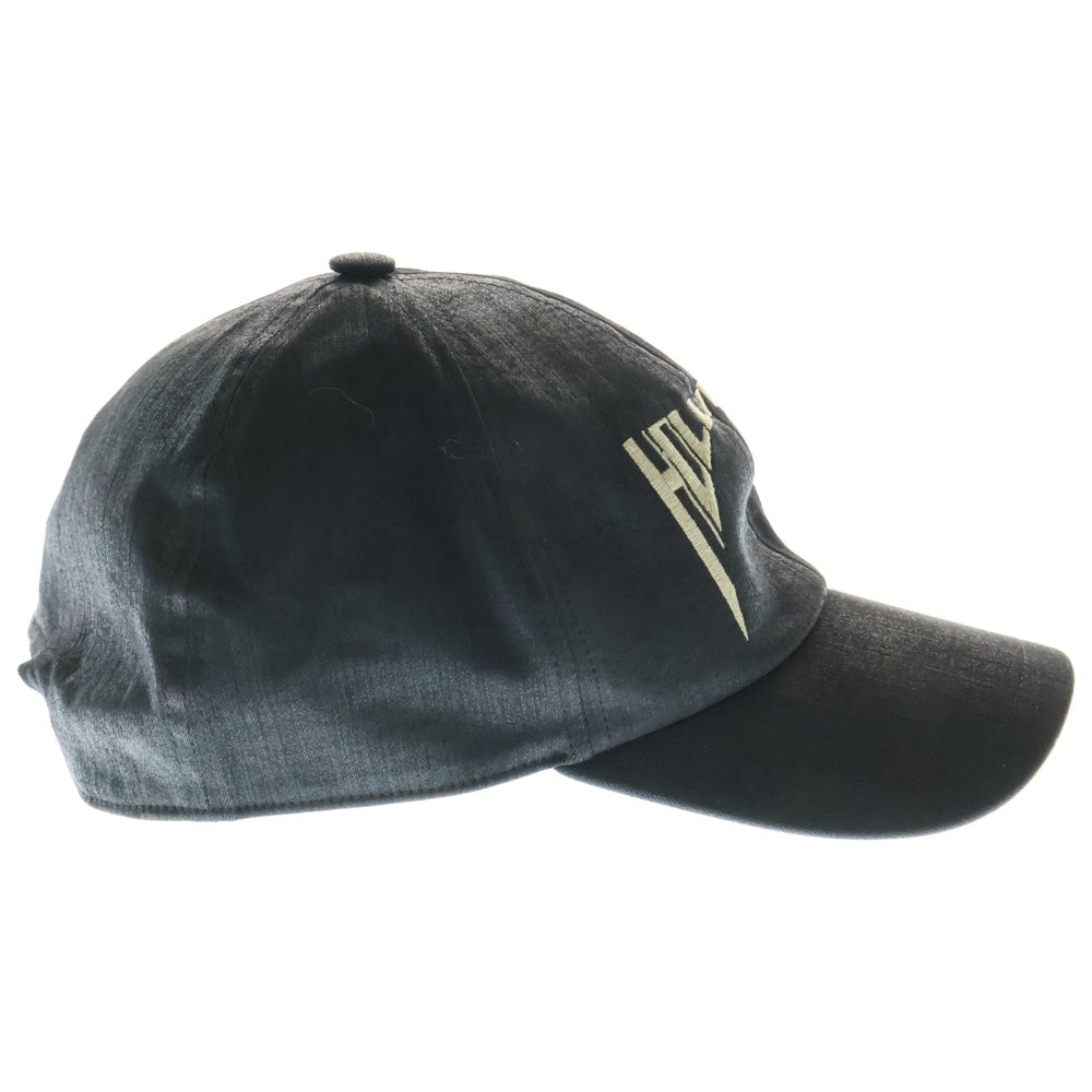 DRKSHDW(ダークシャドウ) 25SS BASEBALL CAP DA01E3478-SCFEM6 ロゴ刺繍 コーティング ベースボールキャップ 帽子 ブラック
