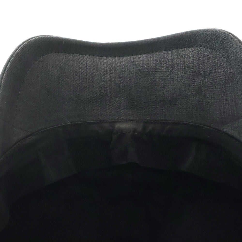 DRKSHDW(ダークシャドウ) 25SS BASEBALL CAP DA01E3478-SCFEM6 ロゴ刺繍 コーティング ベースボールキャップ 帽子 ブラック