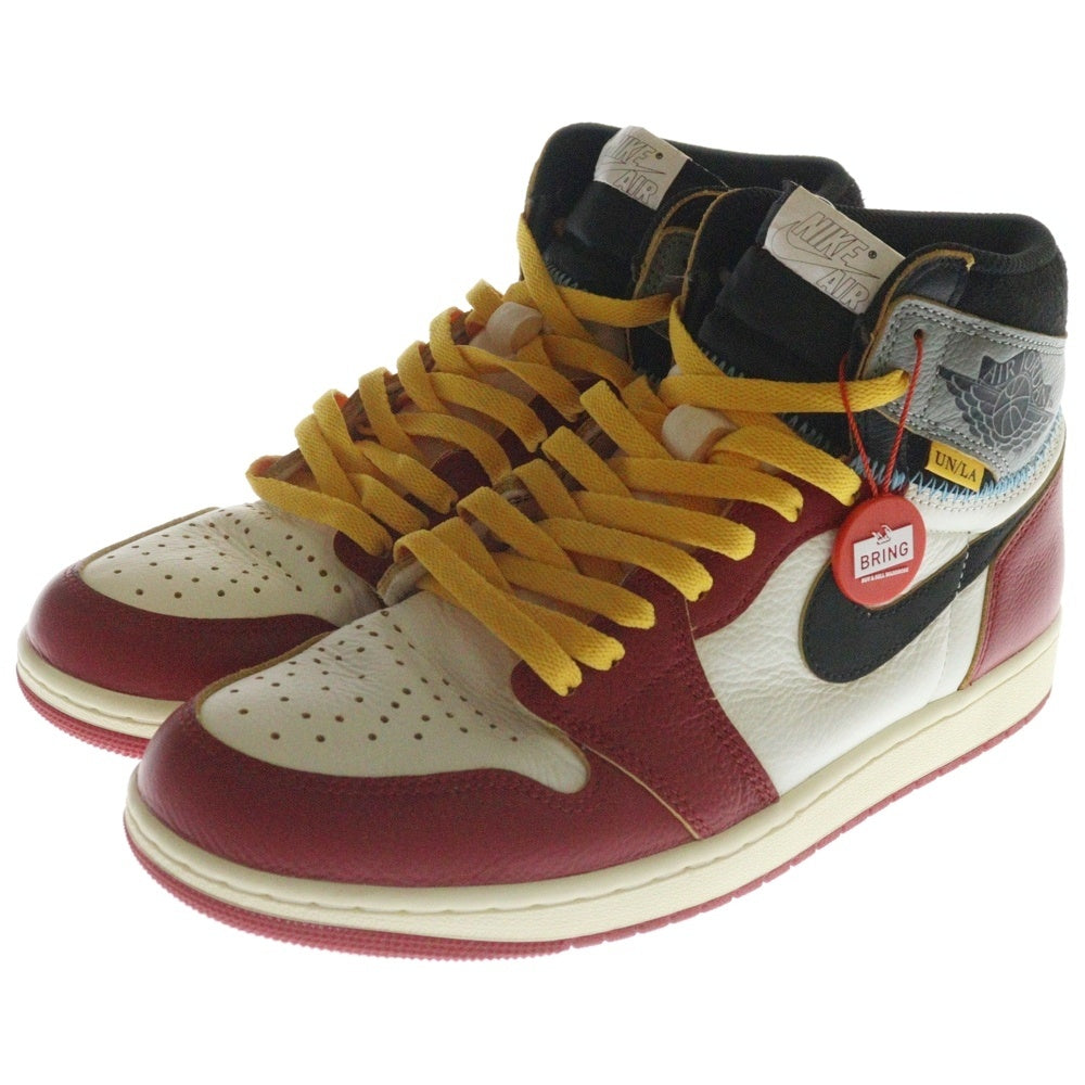 NIKE(ナイキ) ×UNION ユニオン AIR JORDAN 1 RETRO HIGH OG Chicago HV8563-600 エアジョーダン1 ハイ ハイカットスニーカー シカゴ レッド/ホワイト US10/28.0cm