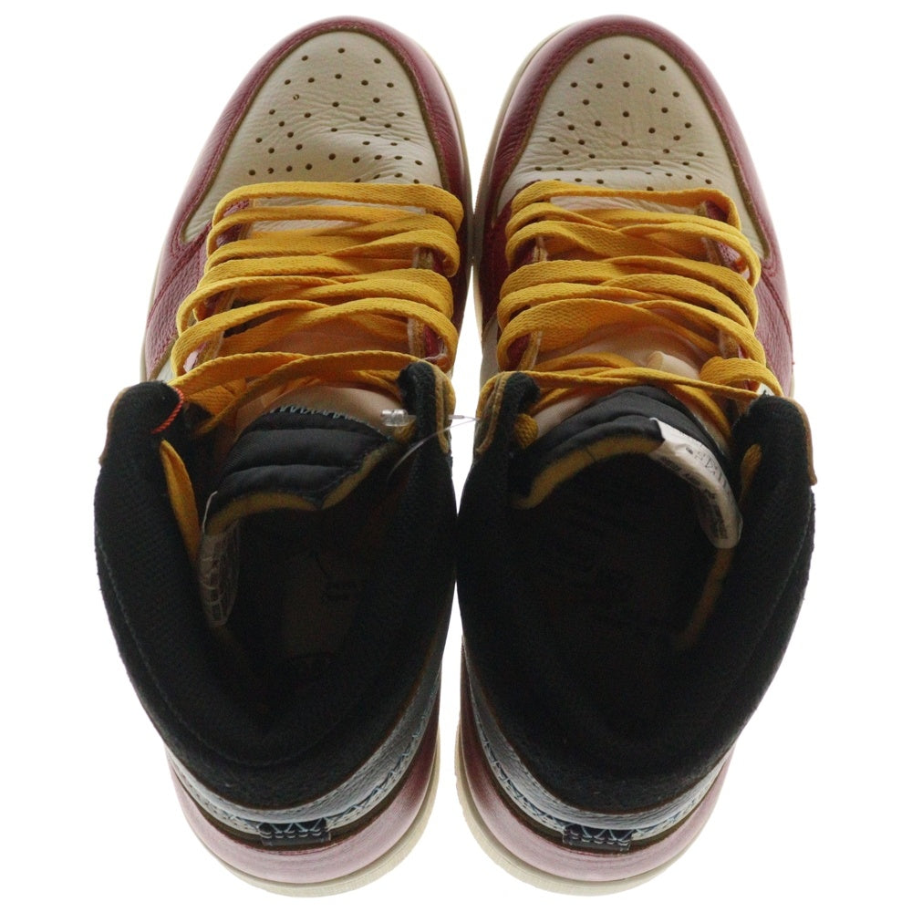 NIKE(ナイキ) ×UNION ユニオン AIR JORDAN 1 RETRO HIGH OG Chicago HV8563-600 エアジョーダン1 ハイ ハイカットスニーカー シカゴ レッド/ホワイト US10/28.0cm