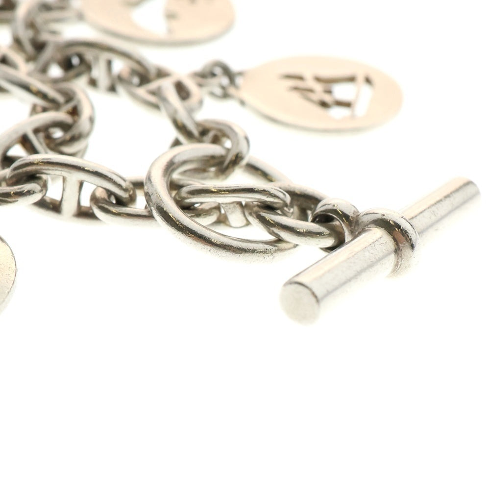 HERMES(エルメス) chain d'ancre marina charm シェーヌダンクル 筆記体チャームブレスレット シルバー