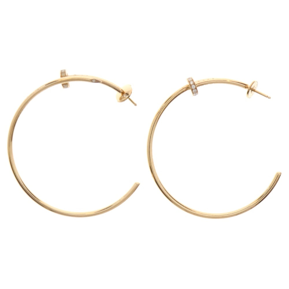 Cartier(カルティエ) K18 Juste un Clou hoop earrings large model diamonds ジュスト アン クル フープ イヤリング ピアス ダイヤモンド ラージモデル ゴールド