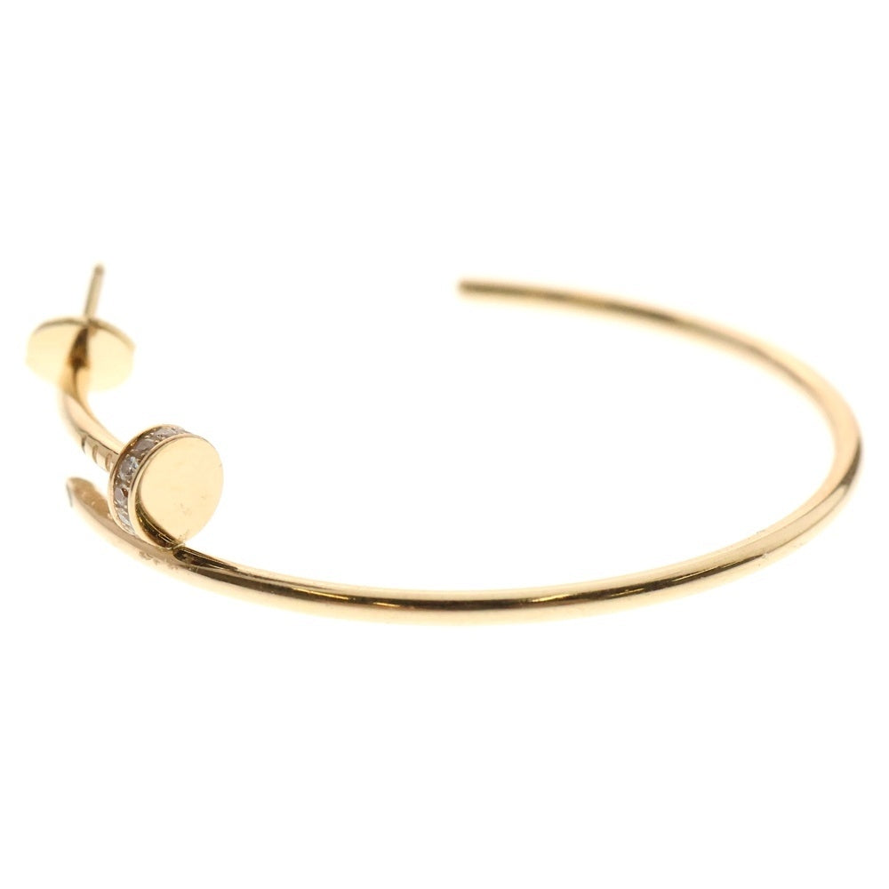 Cartier(カルティエ) K18 Juste un Clou hoop earrings large model diamonds ジュスト アン クル フープ イヤリング ピアス ダイヤモンド ラージモデル ゴールド