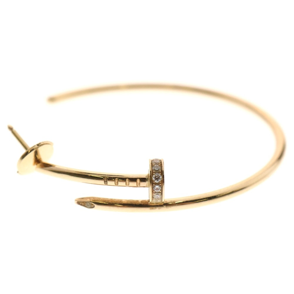 Cartier(カルティエ) K18 Juste un Clou hoop earrings large model diamonds ジュスト アン クル フープ イヤリング ピアス ダイヤモンド ラージモデル ゴールド