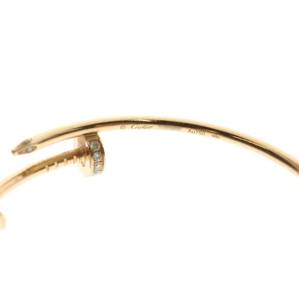 Cartier(カルティエ) K18 Juste un Clou hoop earrings large model diamonds ジュスト アン クル フープ イヤリング ピアス ダイヤモンド ラージモデル ゴールド