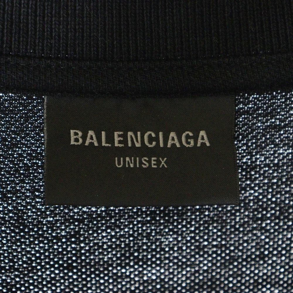 BALENCIAGA(バレンシアガ) 24SS BBロゴ刺繍オーバーサイズ半袖ポロシャツ 791001 TQVM7 ブラック