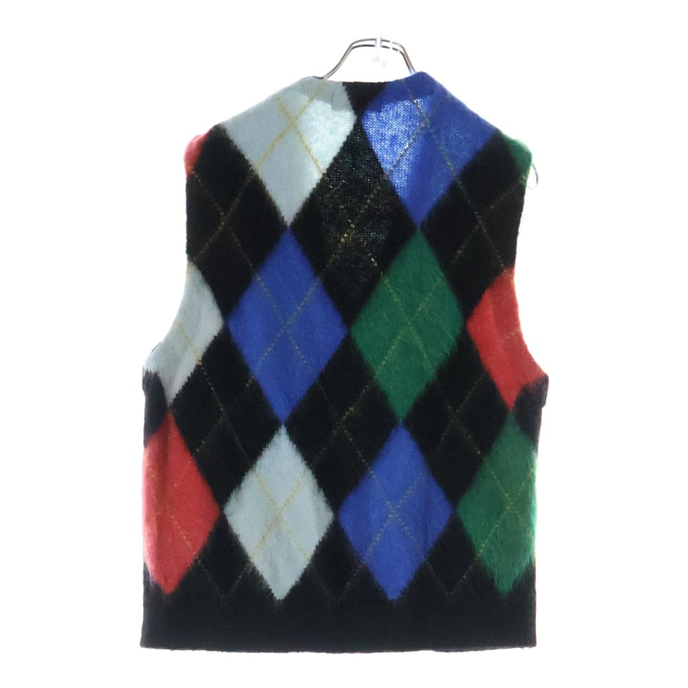SUPREME(シュプリーム) 24SS Brushed Argyle Zip Up Vest ブラッシュ アーガイル ジップアップベスト マルチカラー RN101837