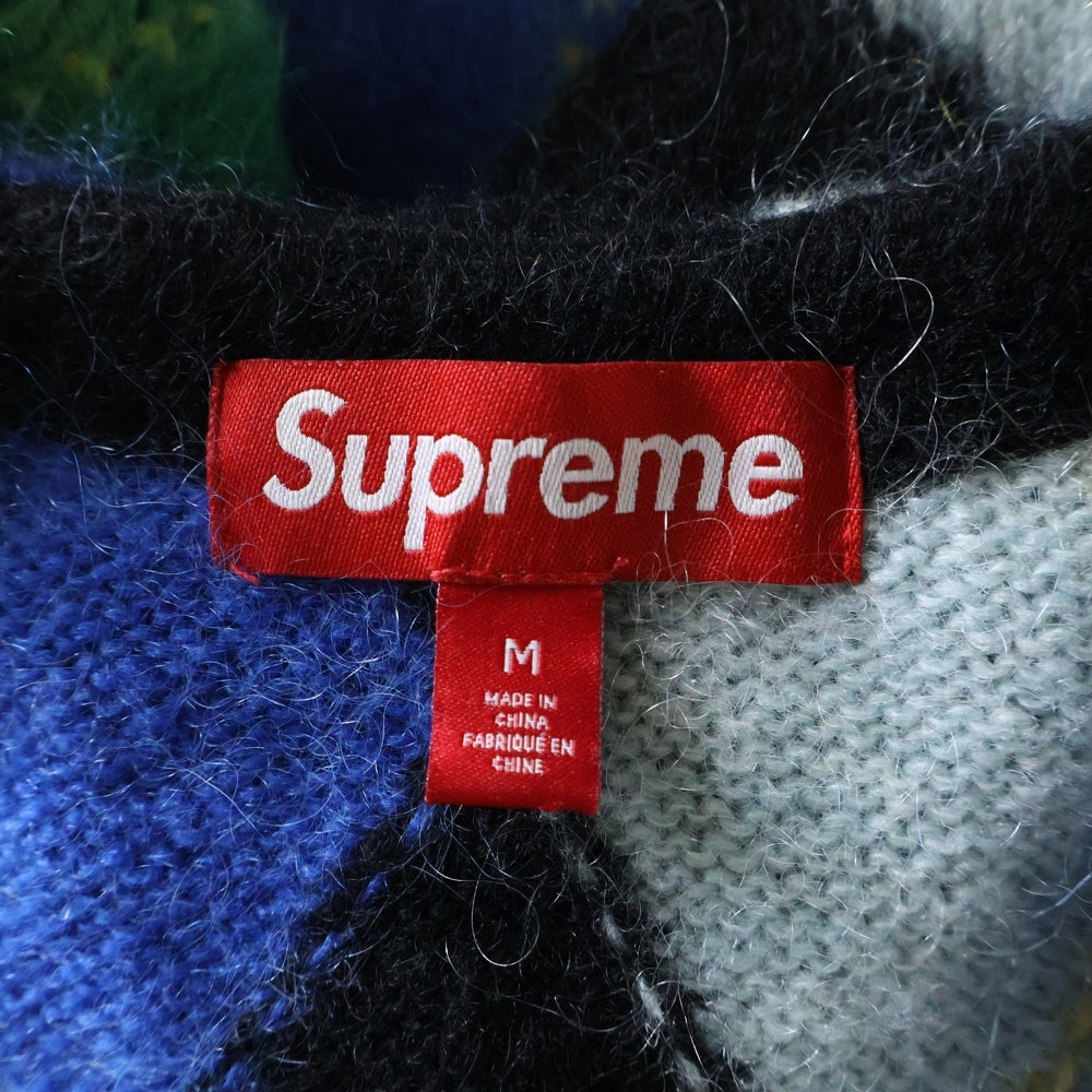 SUPREME(シュプリーム) 24SS Brushed Argyle Zip Up Vest ブラッシュ アーガイル ジップアップベスト マルチカラー RN101837
