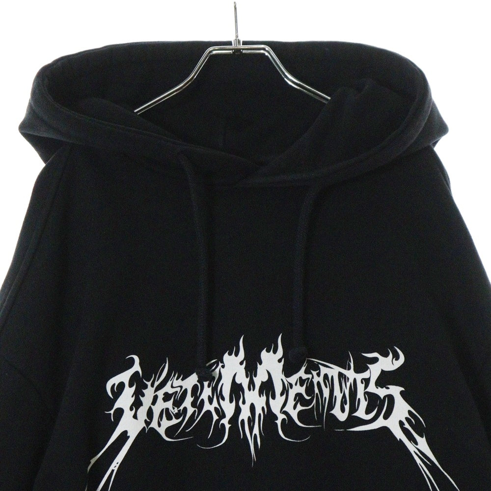 VETEMENTS(ヴェトモン) 16AW Total Fucking Darkness TFD トータルファッキンダークネス プルオーバースウェットパーカー ブラック MH17TP17