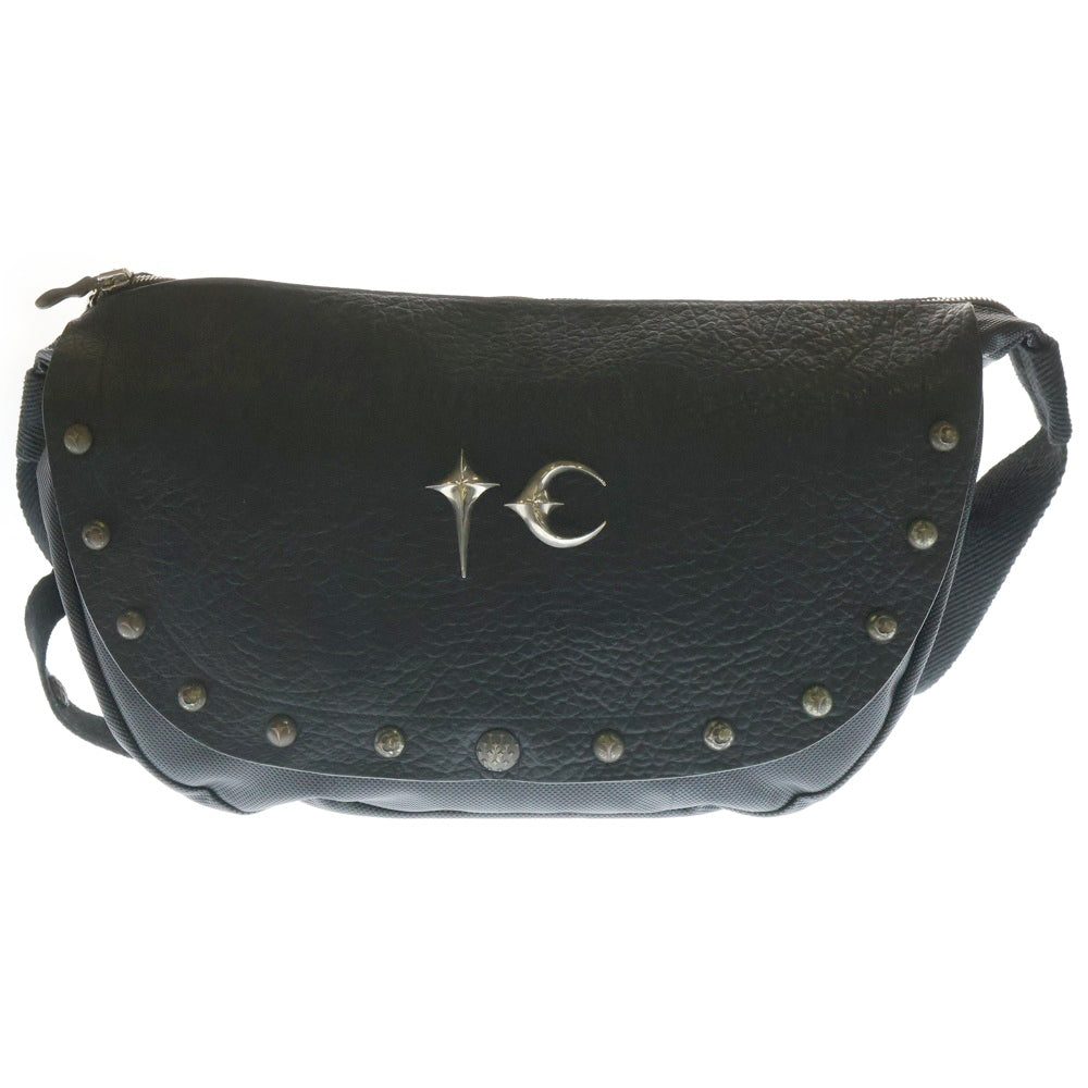 THUG CLUB(サグクラブ) Dragon Messnger Bag スタッズ メッセンジャーバッグ ショルダーバッグ ブラック TC23AC0402