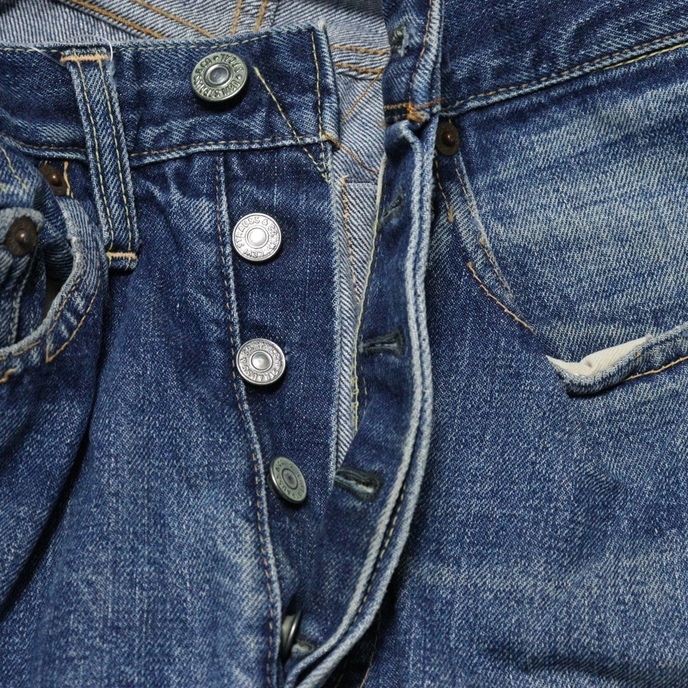 Levi's(リーバイス) 60s VINTAGE 501 BIG E前期 S TYPE 両面タブ 不均等V 紙パッチ ボタンフライデニムパンツ インディゴ