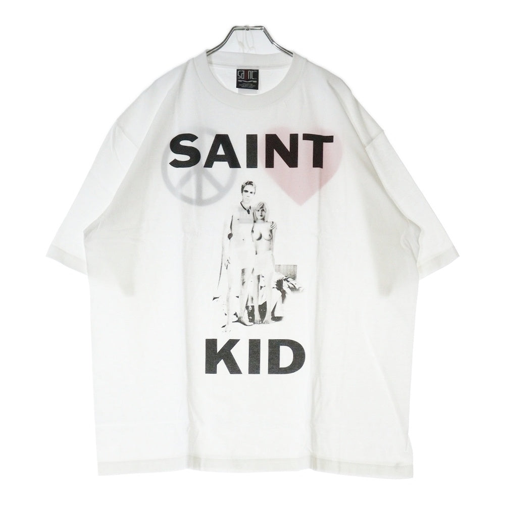 SAINT MICHAEL(セントマイケル) 23AW The Kid LAROI SS TEE SM-A23-0000-C31 キッドラロイ プリント半袖Tシャツ ホワイト ホワイト