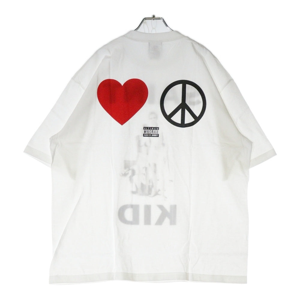 SAINT MICHAEL(セントマイケル) 23AW The Kid LAROI SS TEE SM-A23-0000-C31 キッドラロイ プリント半袖Tシャツ ホワイト ホワイト