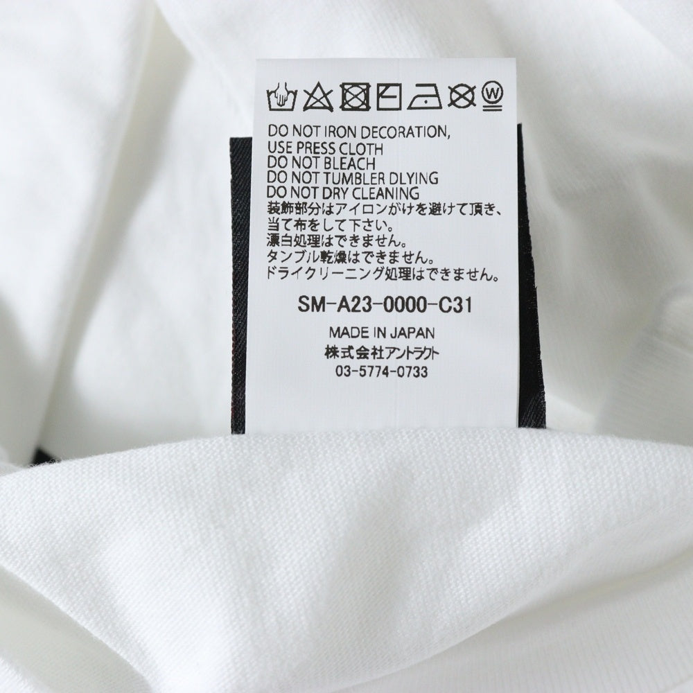 SAINT MICHAEL(セントマイケル) 23AW The Kid LAROI SS TEE SM-A23-0000-C31 キッドラロイ プリント半袖Tシャツ ホワイト ホワイト