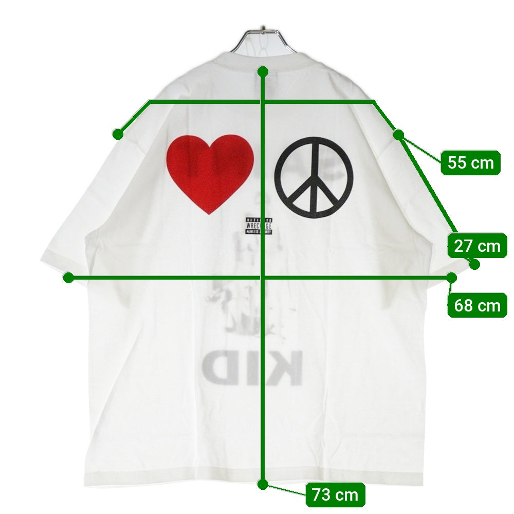 SAINT MICHAEL(セントマイケル) 23AW The Kid LAROI SS TEE SM-A23-0000-C31 キッドラロイ プリント半袖Tシャツ ホワイト ホワイト