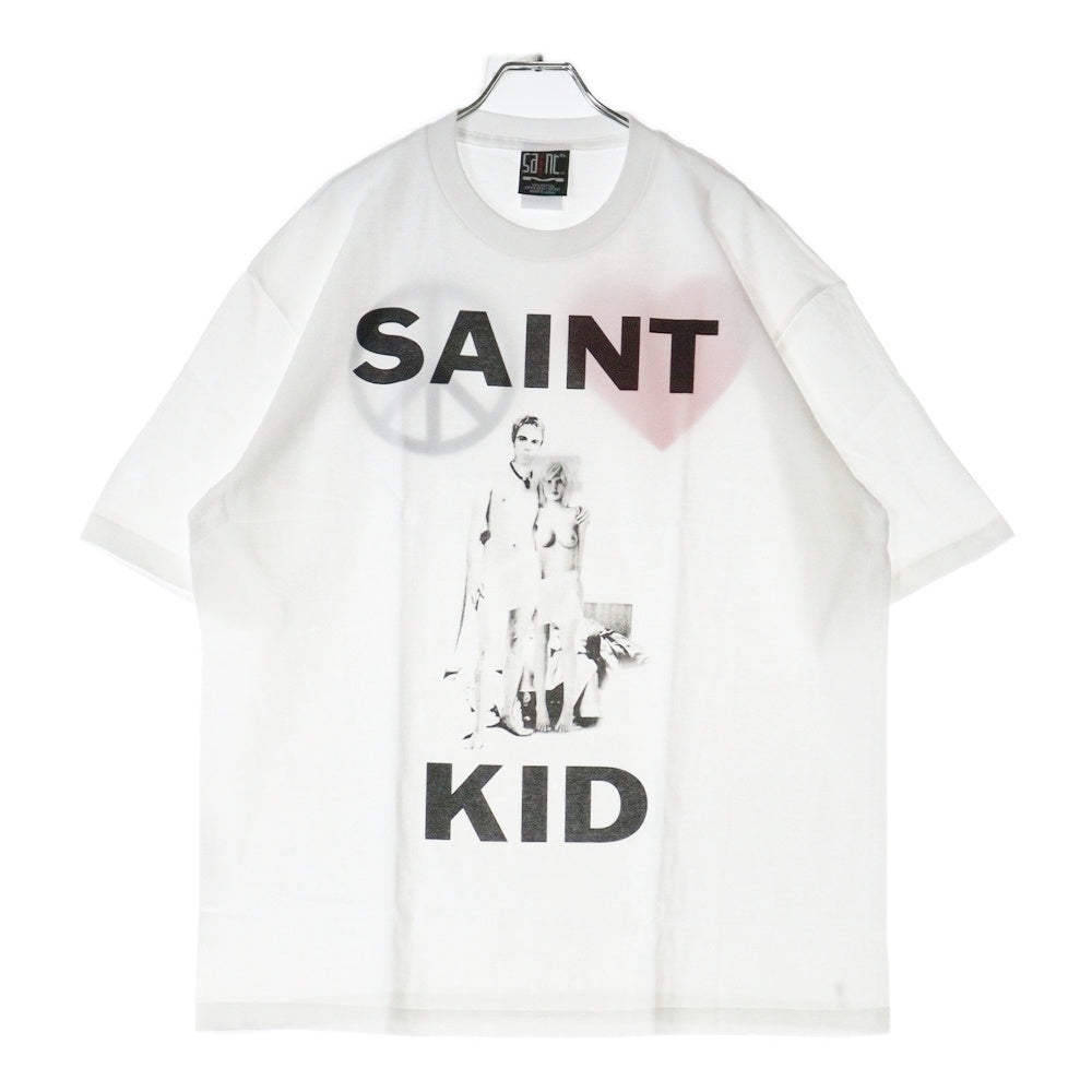 SAINT MICHAEL(セントマイケル) 23AW The Kid LAROI SS TEE SM-A23-0000-C31 キッドラロイ プリント半袖Tシャツ ホワイト ホワイト