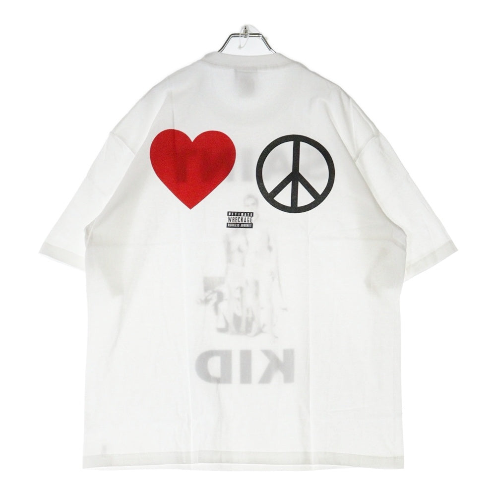 SAINT MICHAEL(セントマイケル) 23AW The Kid LAROI SS TEE SM-A23-0000-C31 キッドラロイ プリント半袖Tシャツ ホワイト ホワイト