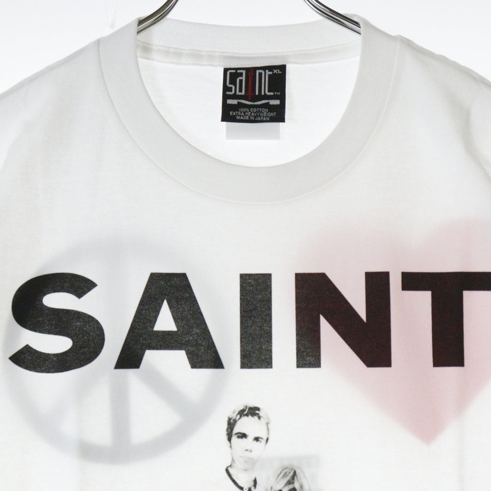 SAINT MICHAEL(セントマイケル) 23AW The Kid LAROI SS TEE SM-A23-0000-C31 キッドラロイ プリント半袖Tシャツ ホワイト ホワイト