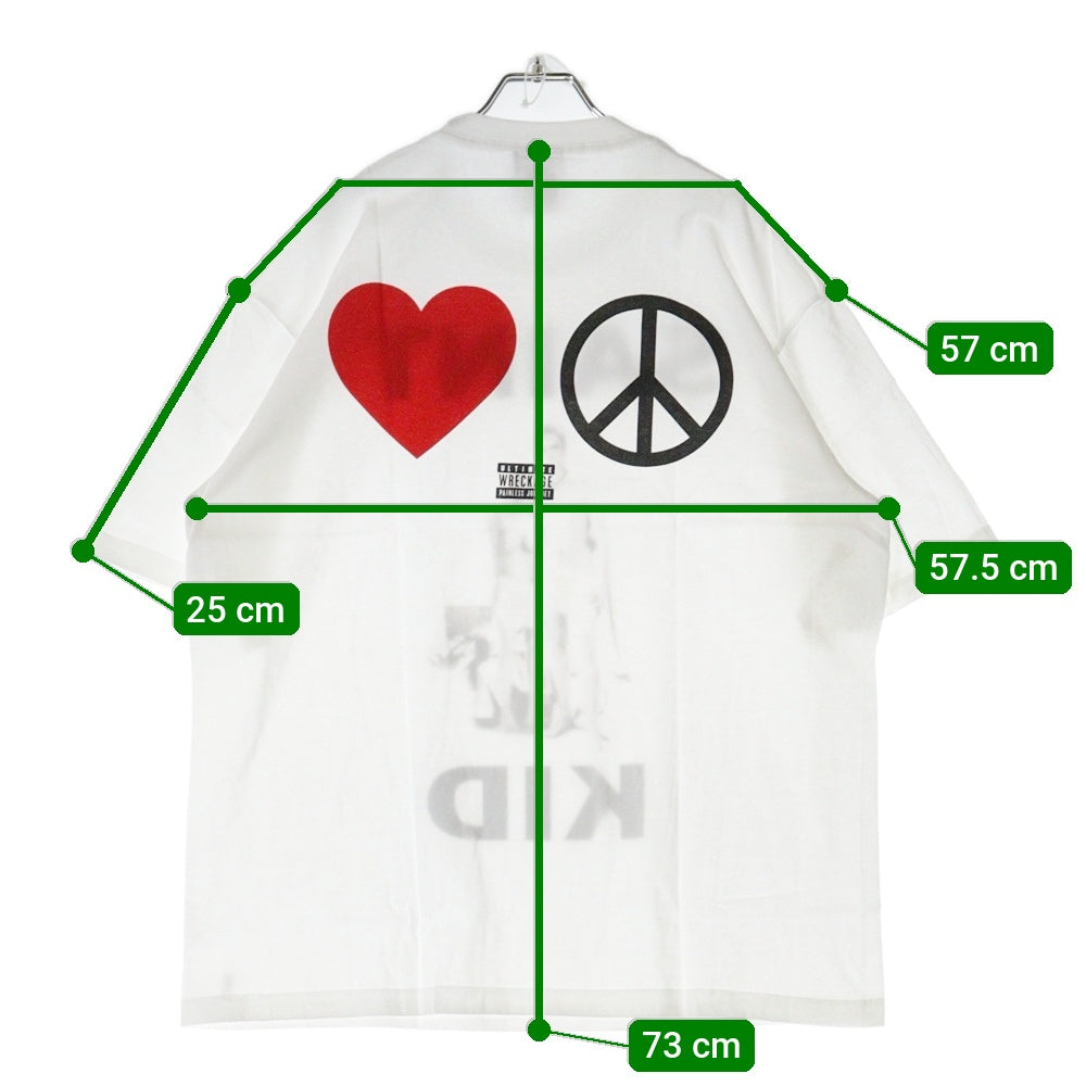 SAINT MICHAEL(セントマイケル) 23AW The Kid LAROI SS TEE SM-A23-0000-C31 キッドラロイ プリント半袖Tシャツ ホワイト ホワイト