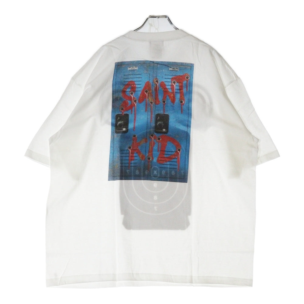 SAINT MICHAEL(セントマイケル) 23AW The Kid LAROI SS TEE SM-A23-0000-C32 キッドラロイ スコーププリント半袖Tシャツ ホワイト ホワイト